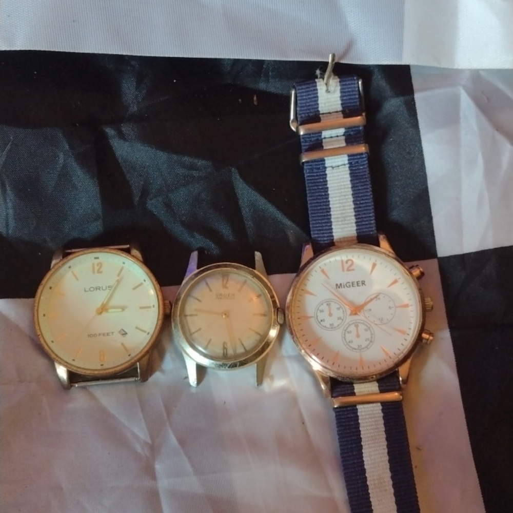 Lorus/Gruen/MiGeer men's watches